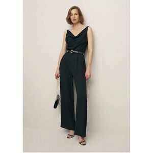 Reformation Black Fiorella Jumpsuit Size 4 NWOT